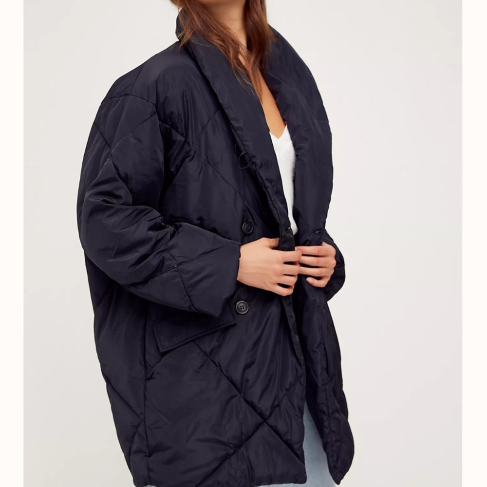 Quilted free people coat